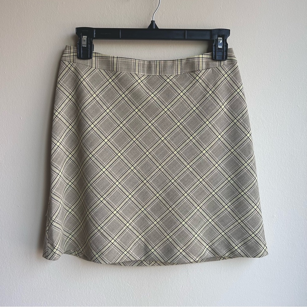 Plaid Tan Skirt